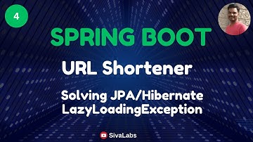 Spring Boot: Build URL Shortener Application - Part 4: Solving JPA/Hibernate LazyLoadingException