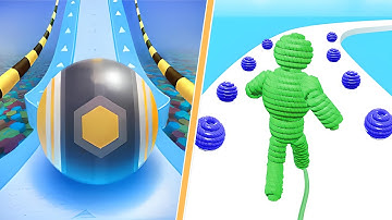 Rope-Man Run | Action Balls Speedrun All Levels Android iOS Gameplay 4K 45RA