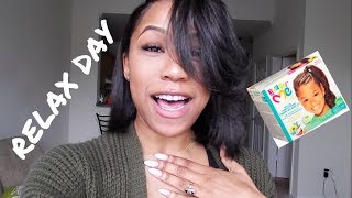 Relaxer Day Hair Vlog