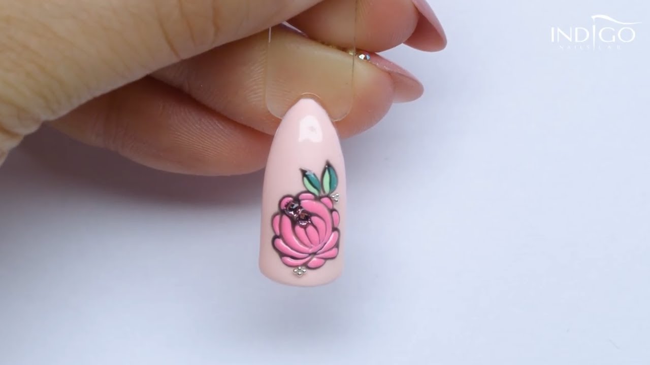 One minute Inspirations - Pink Flower od Indigo - YouTube