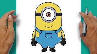 How to Draw STUART THE MINION Easy Step-by-step | Minions 