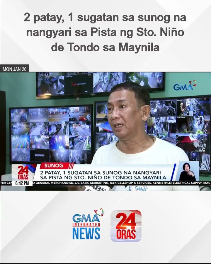 2 patay, 1 sugatan sa sunog na nangyari sa Pista ng Sto. Niño de Tondo sa Maynila | 24 Oras