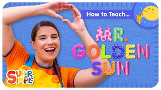 How To Teach the Super Simple Song "Mr. Golden Sun" - Fun Classic Kid Song! screenshot 5