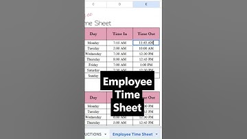 Employee Time Sheet Template Excel Spreadsheet, Work Time Tracking with Overtime and Lunch Breaks