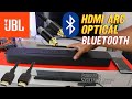 How to Connect A JBL Soundbar To Your LG TV Using HDMI ARC Cable, Optical Cable, and Bluetooth.