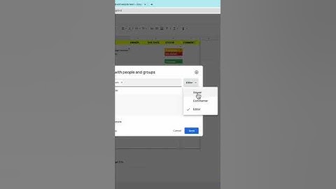 Share Spreadsheets with your Team in Google Sheets