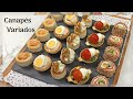 CANAPÉS VARIADOS Fáciles y Rápidos!! | Especial Navidad | SUB. English | Cocinando Tentaciones
