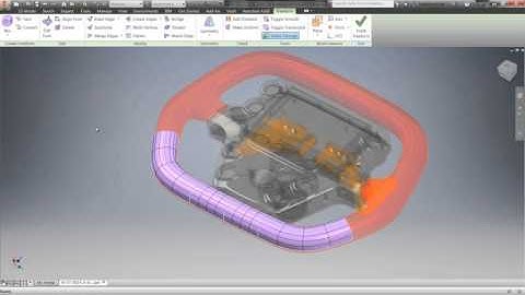 Inventor 2016 Features Free form modeling shape creation