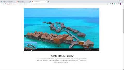 Easy Video Player Thumbnails Live Preview