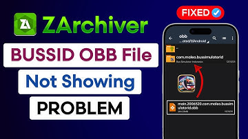 Bussid OBB File Not Showing In Zarchiver | Fix Bus Simulator Indonesia OBB File Not Showing Problem