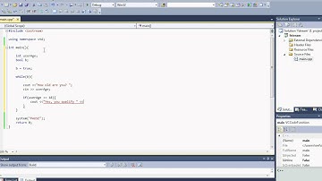 Microsoft Visual Studio C++ Tutorial 20 (boolean 2), HD