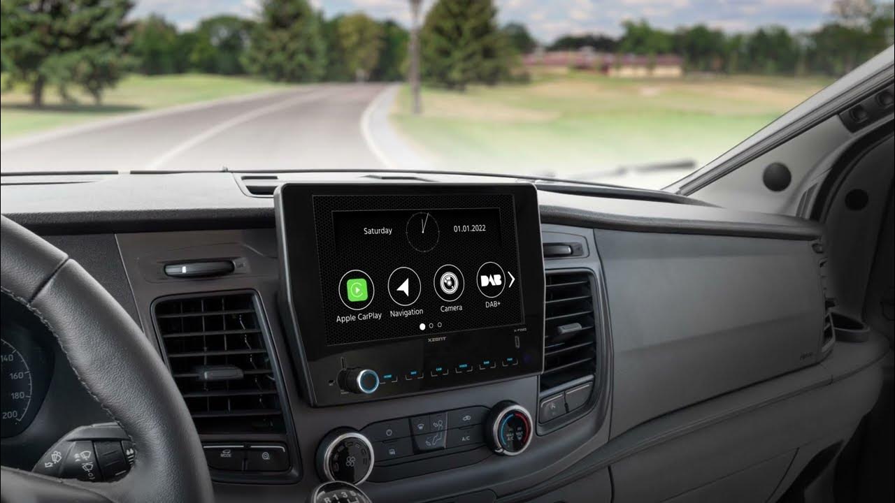 XZENT XF285 INFOTAINER / NAVICEIVER FÜR FORD TRANSIT YouTube