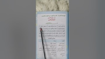 سورة النجم تكرار مع المعاني للصف السادس الابتدائي