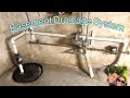 Installing Drainage Water System Basement - DIY // Instalación del Sistema de Drenaje de Agua