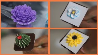 ( 5 TIPS ) cara membuat bunga Buttercream tanpa menggunakan spuit | variasi bunga buttercream