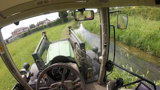 [POV] John Deere 6115R + “giraffa” FCR mod. 2000 - pulizia bordi campo - Headlands cleaning up