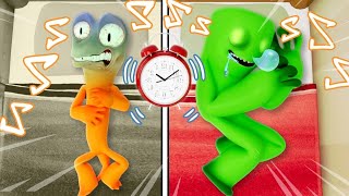 Rainbow Friends 2 | ORANGE and The AMAZING CHALLENGE: Wake GREEN Up | Cartoon Animation