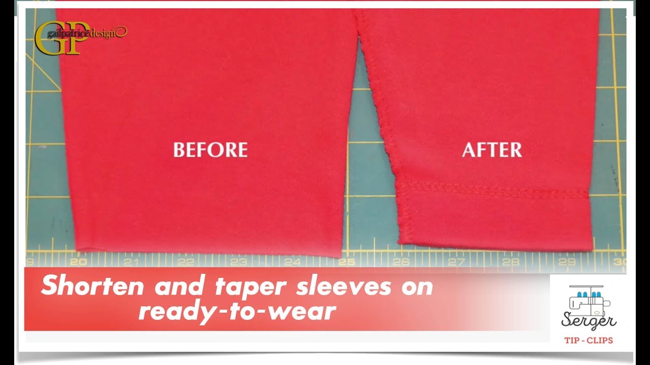 Shorten and taper sleeves on readytowear YouTube