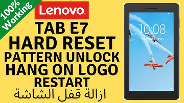 LENOVO TAB E7 TB-7104 HARD RESET, PATTERN UNLOCK, FORGOTTEN PASSWORD RESET _ 100%