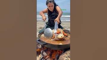 Cá Lớn - chiên Cá Khủng ở bờ sông 😱 #khacthuyvlogg