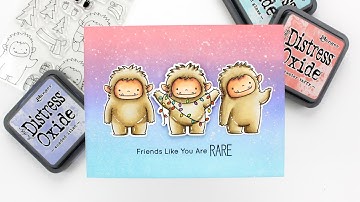 Creating a Holiday Friendship Card with Stamping and Copic Coloring