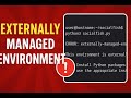 Externally Managed Environment Error in kali linux #technology #error #cybersecurity #kalilinux
