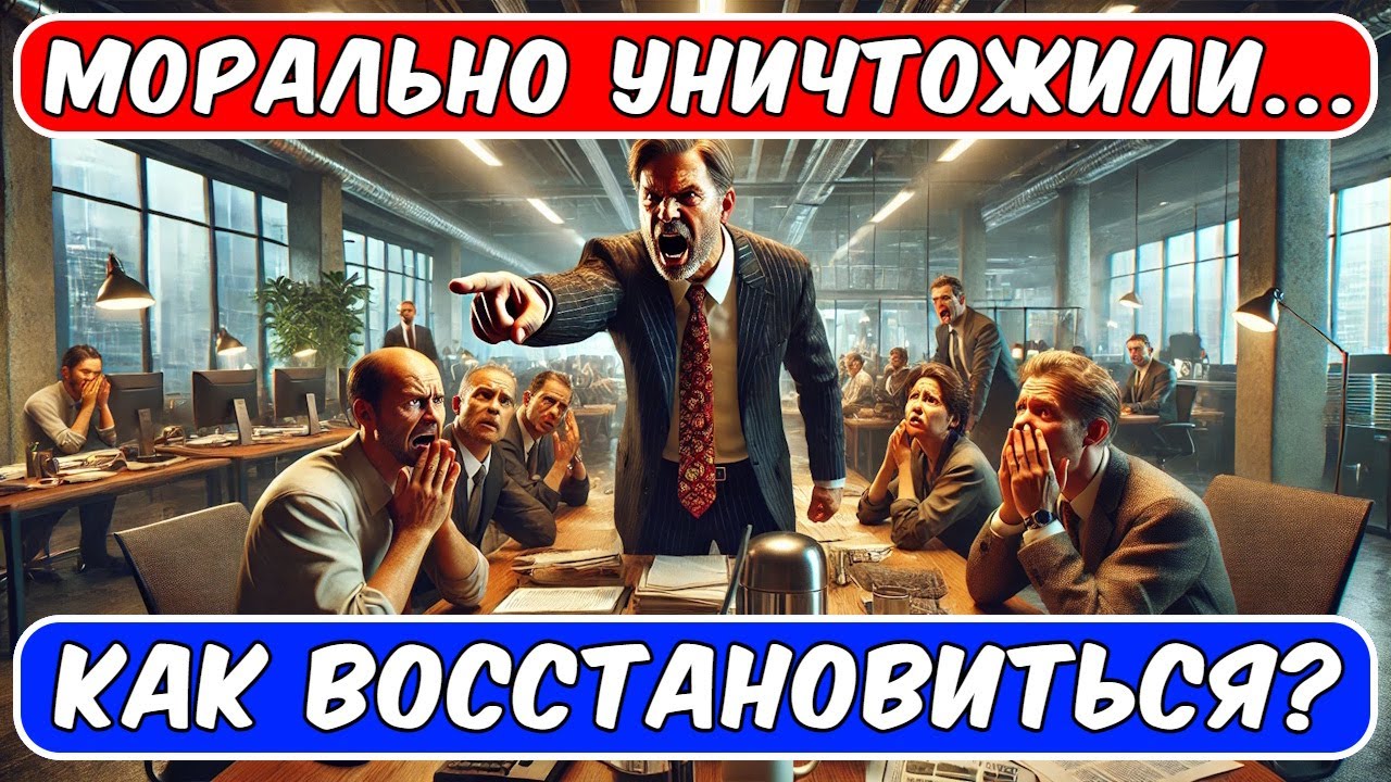 Вас уничтожил начальник - псих! Как восстановить доверие к людям? #работа #деньги #псих