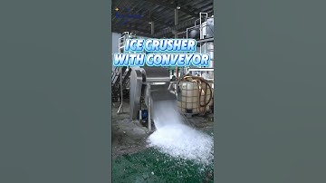 Ice crusher with conveyor #icemachine #icemachinefactory#ice crusher #icemaker