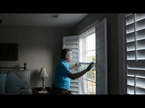 How To Install New Exterior Window With Exixting Plantation Shutters?