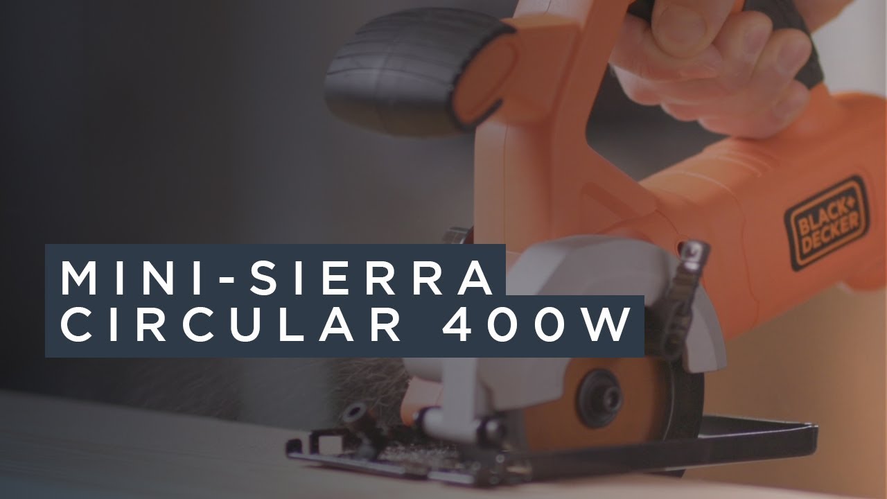 Mini-Sierra Circular 400W I BLACK+DECKER™ - YouTube