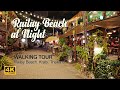 RAILAY BEACH KRABI : WALKING TOUR, Massage, Night Market, Krabi, Thailand [4K] [ 2022 July ]