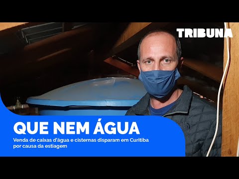 Seca em Curitiba faz aumentar procura por caixa d'água