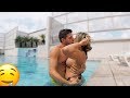 Carla Underwater Swimming alone in the pool. - YouTube