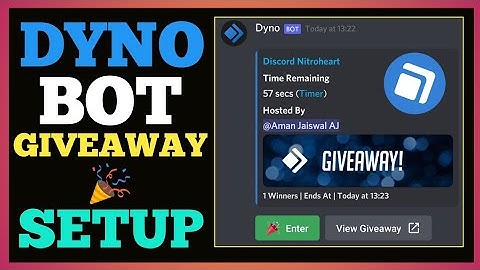 How To Create A Discord Giveaway Using Dyno Bot || Discord Giveaways🎉 Made Easy! Using Dyno Bot