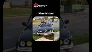 Moments before disaster 😆 #bmw #carfails