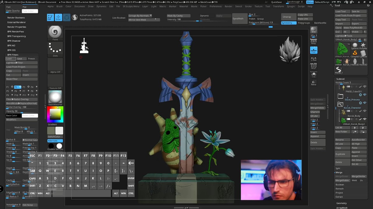 Just Doing My Thing (Zbrush 2021.6.4)
