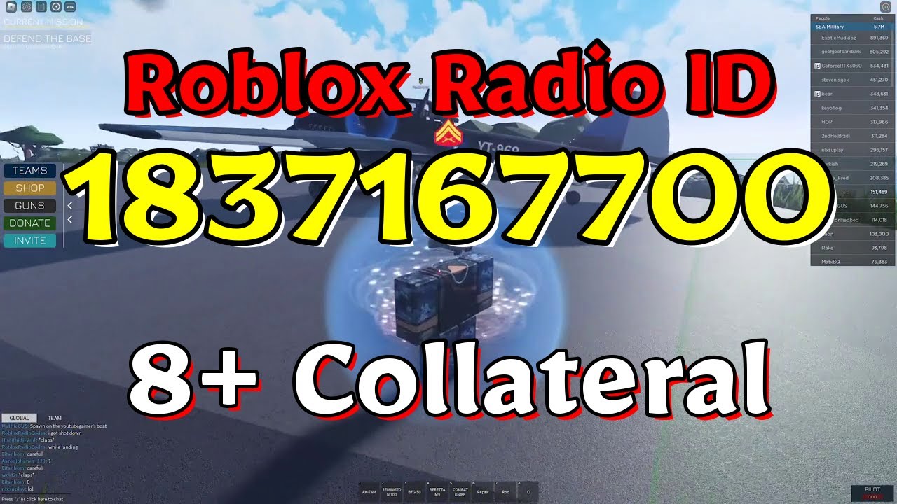 Collateral Roblox Radio Codes/IDs - YouTube