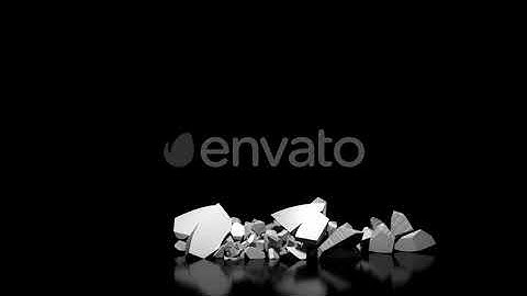 Breaking Questionmark On Reflective Black | Motion Graphics - Envato elements