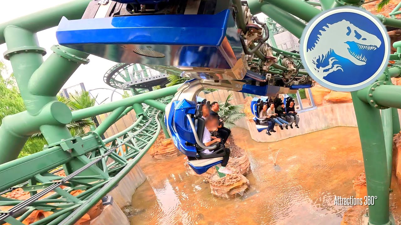 Jurassic World Flyers Ride | Universal Studios Powered Coaster 2025