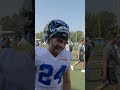 The squad is debating if the ocean or land is cleaner 😂 | Detroit Lions