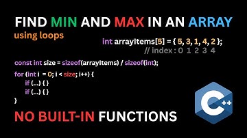 C++ Tutorial: Find Min and Max in an Array Using Loops (Beginner Friendly)