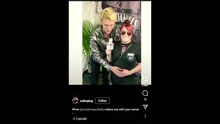 mgk funny moment after being live on stage some year's back