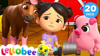 Boo Boo Accidents Happen Song | Lellobee City Farm | Songs and Cartoons | Best Videos for Babies