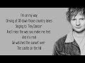 Castle On The Hill - Ed Sheeran (Lyrics)