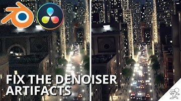 How to Fix the ugly Blender Denoiser Artifacts with just TWO CLICKS in Davinci Resolve Studio