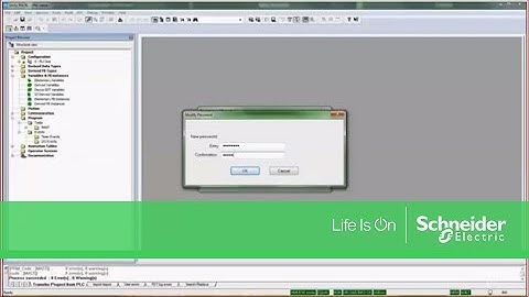 Configuring Password Protection on a Unity Pro Project | Schneider Electric Support