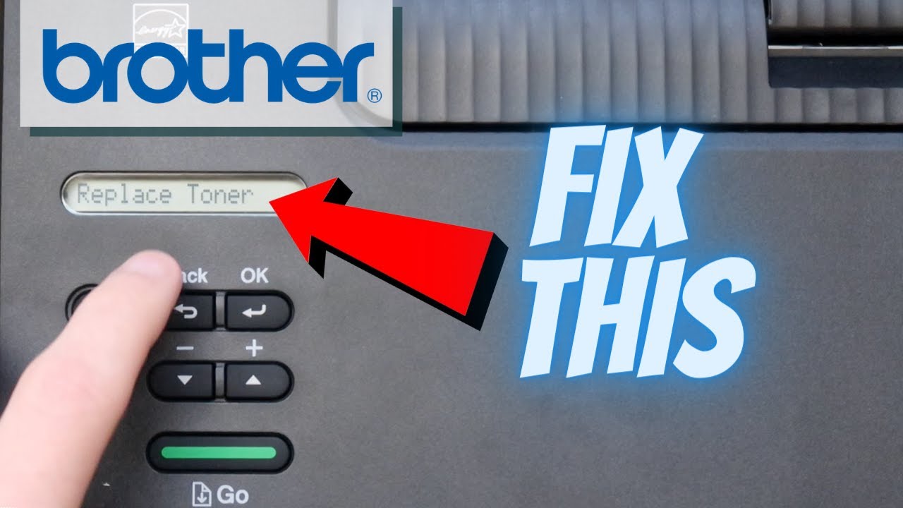 Fonetik vinter klæde sig ud Brother HL L2350DW Replace Toner Error Menu Bypass Settings Fix | Laser  Printer Troubleshooting - YouTube
