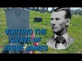 The grave of historic outlaw Jesse James