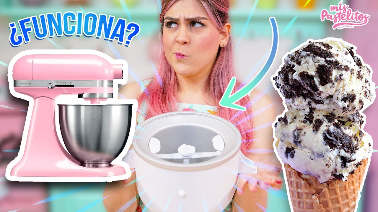 MÁQUINA QUE HACE HELADO EN LA BATIDORA ¿REALMENTE FUNCIONA?  | MIS PASTELITOS