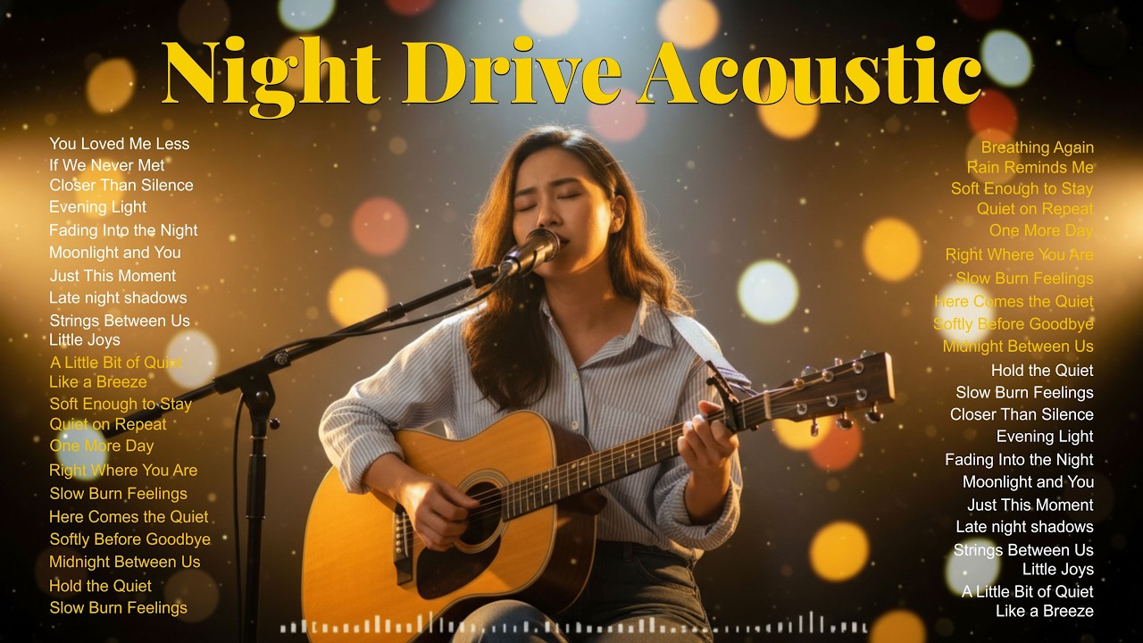Night Drive Acoustic Love Songs 2026 🚗 Relaxing Chill Playlist for Calm & Emotional Nights